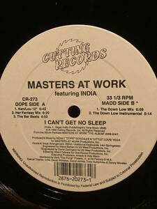 Masters At Work Featuring India I Can't Get No Sleep