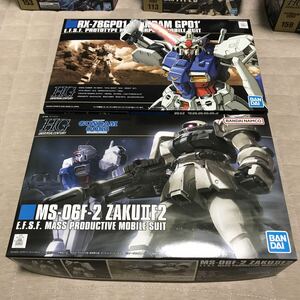 ☆hguc ガンダムGP01 ザクF2型　連邦軍仕様　 2個セット 検索用　ガンプラ　未組み立て　ガンダム　0083 スターダストメモリー