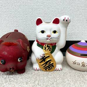 A376 貯金箱 大量 まとめ売り 郵便ポスト スヌーピー ペコちゃん 招き猫 ドラえもん ソフビ ハローキティ 置物 レトロ コレクションの画像5