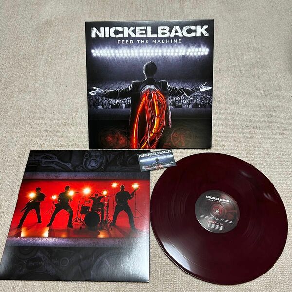 【限定カラーレコード盤】Nickelback / Feed The Machine （Red & Black Marble）