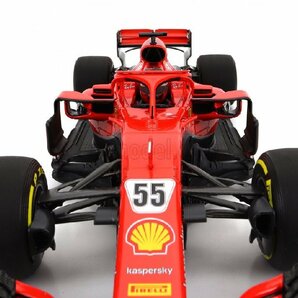 BBR 1/18 ミニカー ダイキャストモデル 2021年1月29日 フィオラノ テスト フェラーリ Ferrari SF71H Test Fiorano CARLOS SAINZ No.55の画像6