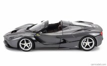 BBR 1/18 2016年モデル フェラーリ ラフェラーリ FERRARI - LAFERRARI APERTA SPIDER 2016 GRIGIO FERRO グレーメタリック_画像3