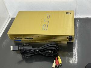 SONY ソニー PlayStation 2 百式ゴールド SCPH-55000 GU 中古品