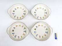 ◆(NS) MIKASA ミカサ MANHATTANER'S マンハッタナーズ 丸形 グラタン皿 4客セット 直径 約17㎝ ネコ 陶器 食器 洋食器 キッチン雑貨 _画像2