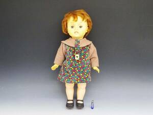 ◆(NS) 昭和レトロ 当時物 おめめぱちくり人形 スリーピングアイ 全長 約51㎝ ソフビ 硬質 着せ替え 人形 ドール 女の子 おもちゃ 玩具 