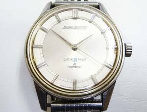 ●(KC) ジャンク SEIKO 腕時計 SKYLINER スカイライナー WATER 30 PROOF 21 JEWELS DIASHOCK 手巻き 機械式 アナログ メンズ 男性