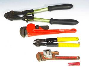 *(TD) tool set bolt cutter pipe wrench small Clipper monkey wrench inspection maintenance maintenance DIY carpenter's tool water service tool 