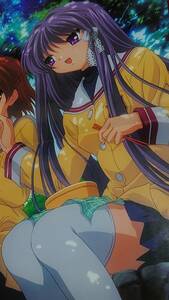 アニメ雑誌付録 両面ポスター CLANNAD／魔法少女リリカルなのは