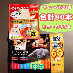 チャオ ちゅーる　シーバとろーりメルティ　【８味８０本】　数量限定　いなば 