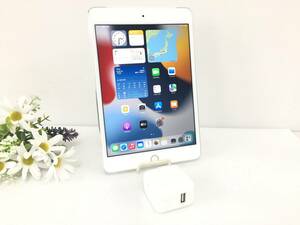 〇【良品】au iPad mini４ Wi-Fi＋Cellularモデル 128GB A1550(MK772J/A) シルバー 〇判定 動作品