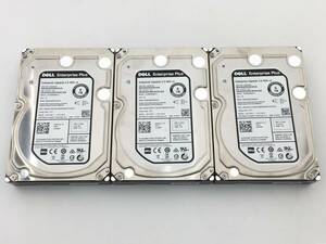 〇【3台セット】DELL Enterprise Capacity 3.5 HDD v4 ST6000NM0014 6TB SAS 動作品