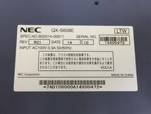 〇【2台セット】NEC QX-S608E 1Gx8p レイヤ2ノンインテリジェントスイッチ ケーブル付属 動作品_画像6