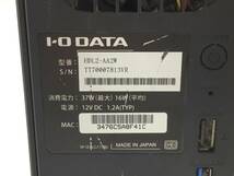 〇 I-O DATA アイ・オー・データ機器 HDL2-AA2W NAS ネットワークHDD HDD無 通電確認_画像6