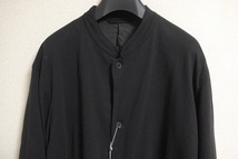 COMOLI コモリ コットンジャージ スタンドカラージャケット size 2 FADE BLACK 24SS_画像3