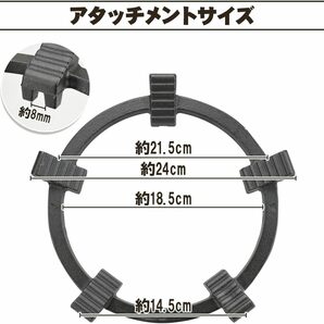 ごとく ガスコンロリング 中華鍋用五徳 4脚/5脚対応 固定 鋳鉄 5つ爪 滑り止め 平底/丸底鍋 フライパン 家庭用の画像2