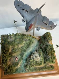 1/1200ジオン　ガウ攻撃空母　ジャブロー攻略　ジオラマ完成品