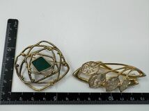 【0129】ヴィンテージ アクセサリー　SILVER シルバー　ブローチ　1円から_画像1