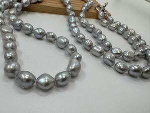 【0426】ヴィンテージ アクセサリー　　　　　　　　　　淡水真珠　　ネックレス　100cm 1円から