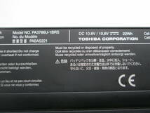 バッテリパック 不良品 保持時間 25分 東芝 B450 B451 B452 B550 B551 B552 L35 L36 L40 L41 L42 L45 L46 L47 PA3786U-1BRS PABAS221 _画像3