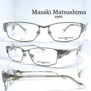 新品 送料無料 Masaki Matsushima マサキマツシマ メガネフレーム MF-1221 11 シルバー/クリアホワイトパール