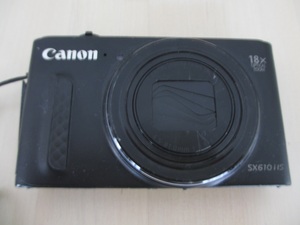 Canon SX610HS　18XOPTICAL ZOOMキャノンデジタルカメラデジカメ ジャンク充電器無し動作確認不明ブラック黒部品取りに