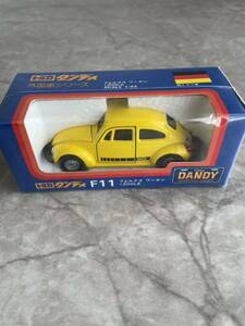 1/43 日本製TOMICAトミカDANDYダンディF11 VW VolksWagenフォルクスワーゲン 1200LE 黄色