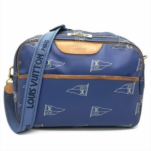 ルイヴィトン LOUIS VUITTON サック・カウズ M80008 ショルダーバッグ PVCコーティングキャンバス ヌメ革