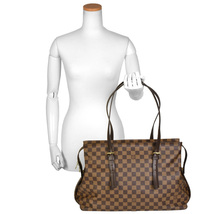 ルイヴィトン LOUIS VUITTON チェルシー トートバッグ ダミエ エベヌ N51119 TH0065_画像8