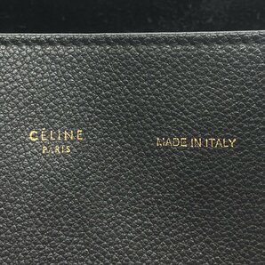 セリーヌ CELINE カバファントム スモール トートバッグ レザー ブラック ハンドバッグ 革 イタリア製の画像5