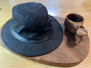 フィルソン オイルフィニッシュ ティンクロス パッカー ハット（ブラック）/Filson Tin Packer Hat