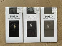 即決！ポロ ラルフローレン POLO RALPH LAUREN レディース ワンポイント メランジソックス 3足組 50デニール相当 23~25㎝_画像1