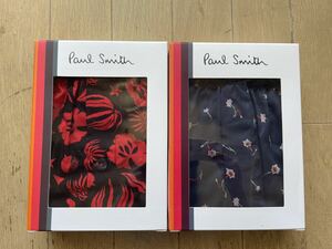  prompt decision! Paul Smith!PAUL SMITH cloth . trunks 2 sheets set ... pattern red &.. pattern navy L