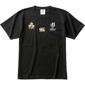 新品 カンタベリー 綿100％ ラグビーワールドカップ 日本代表  記念Tシャツ  VWT39455 黒 メンズM の画像1