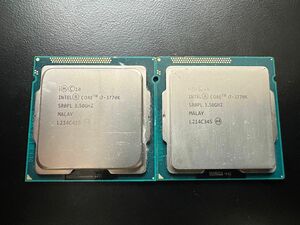 CPU Intel i7-3770K SROPL 3.5GHZ 2個　動作未確認