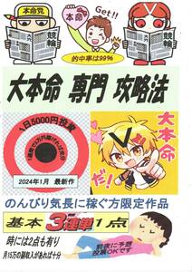  ◎●（的中率99％）大本命専門　攻略法　３連単1点・2点買い