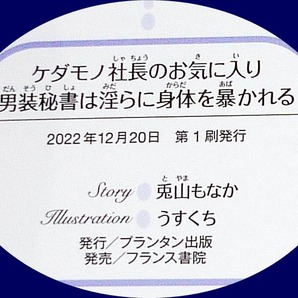 ケダモノ社長のお気に入り 男装秘書は淫らに身体を暴かれる (オパール文庫 8499) 文庫 2022/12 ★兎山 もなか (著) 【P06】の画像3