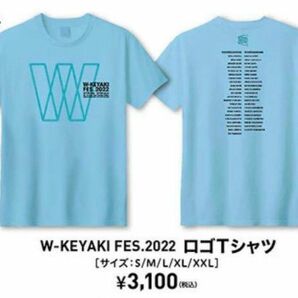 04/30まで値下げ！新品　W-KEYAKI FNS.2022 Tシャツ スカイブルー M