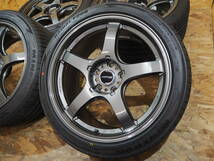 ★軽量★245/40R18 8.5J+38 265/35R18 9.5J+38 5H114.3 新品 人気 5本スポーク TRACER GT-V タイヤset1台分 フェアレディZ スカイラインGTR_画像4