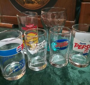 Pepsi Pepsi Cola &amp; Disney &amp; Coca-Cola Glass USA Set Set