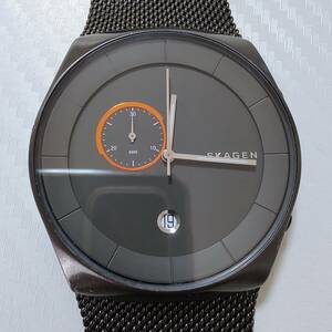 ◆SKAGEN　クオーツ腕時計　クロノグラフ　男性用　[SKW6186]