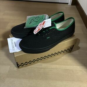 【新品28.5cm】VANS HEMP AUTHENTIC バンズ ヘンプ オーセンティック 黒×緑 麻の画像1