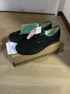 【新品28.5cm】VANS HEMP AUTHENTIC バンズ ヘンプ オーセンティック 黒×緑 麻