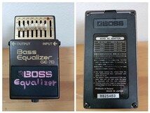 BOSS ボス Bass Chorus Fianger equalizer 3点 CE-2B BF-2B GE-7B ベース コーラス フランジャー イコライザー エフェクター 現状品_画像8