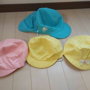 カラー帽子　ピンク　黄色　水色　幼稚園　保育園