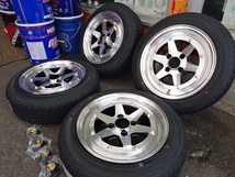 復刻版ロンシャンXR-4　６Ｊ-14　100/4Ｈ　ヨコハマ　155/65Ｒ14　新品セット　軽自動車_画像4