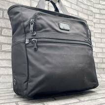 美品/大容量●TUMI トゥミ メンズ ビジネス トートバッグ エクスパンダブル 肩掛け アルファ ブラボー バリスティックナイロン ブラック_画像1