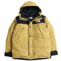 極美品 THE NORTH FACE ザ・ノースフェイス ND91930 GORE-TEX/ゴアテックス マウンテンダウンジャケット キャメル×ブラック M 正規品_画像1