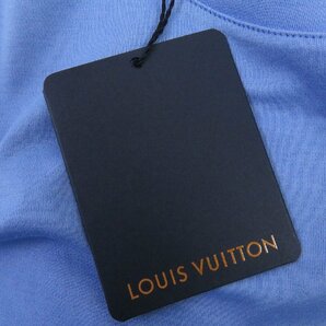 未使用品 LOUIS VUITTON ルイヴィトン 19AW コットン ダミエポケット クルーネック 半袖Ｔシャツ ライトブルー XL イタリア製 正規品の画像9