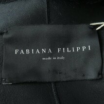 未使用品 FABIANA FILIPPI ファビアナ フィリッピ PLD119B911 ムートン100％ ムートンコート ブラック 40 イタリア製 レディース_画像6