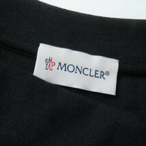 未使用品 MONCLER モンクレール 22年製 SWEAT SHIRT スウェットシャツ ロゴデザイン 長袖 トレーナー/プルオーバー 黒 S ハンガー付 正規品_画像6